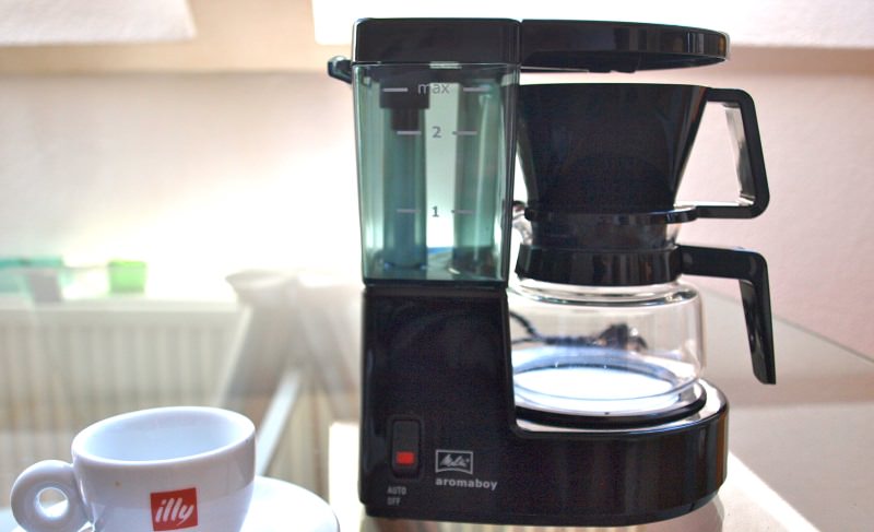 Die Melitta Aromaboy ist die perfekte Camping Kaffeemaschine - wenn ein 230V Stromanschluss zur Verfügung steht