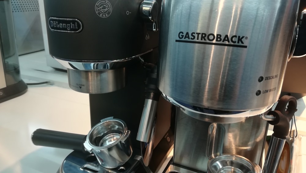 Gastroback Design Espresso Piccolo oder Delonghi EC 685 im Vergleich